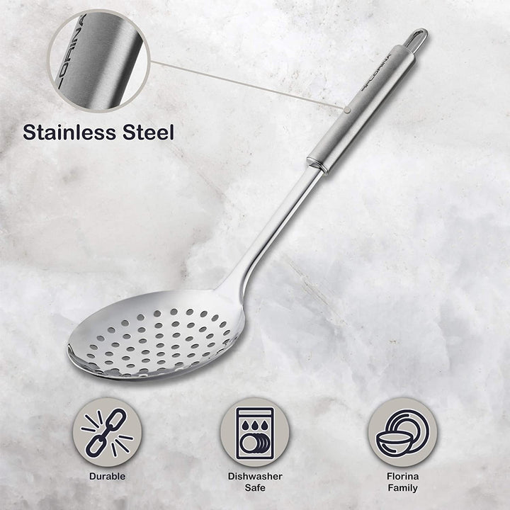 Stainless Steel Skimmer Heat Resistant Clear Oval Lead - Diamond Home USA