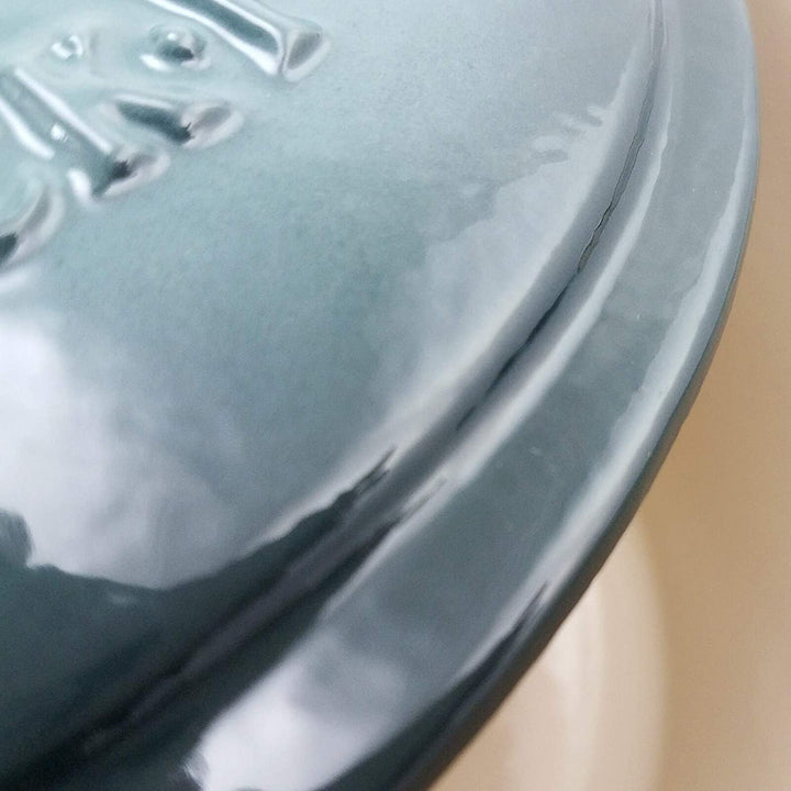 7 Qt Round Cast Iron Dutch Oven Slate Grey - Diamond Home USA