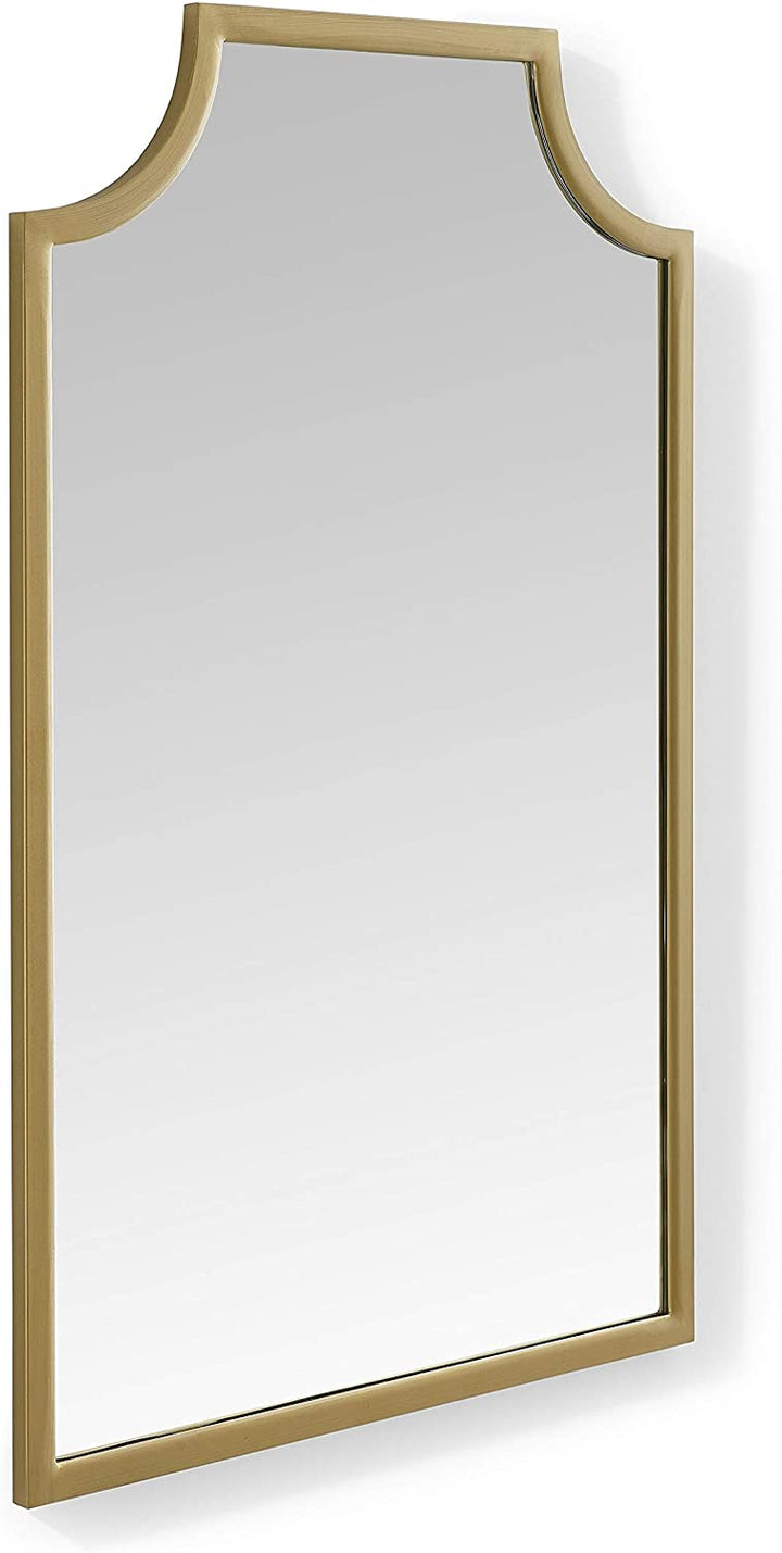Goldtone Wall Mirror Glam