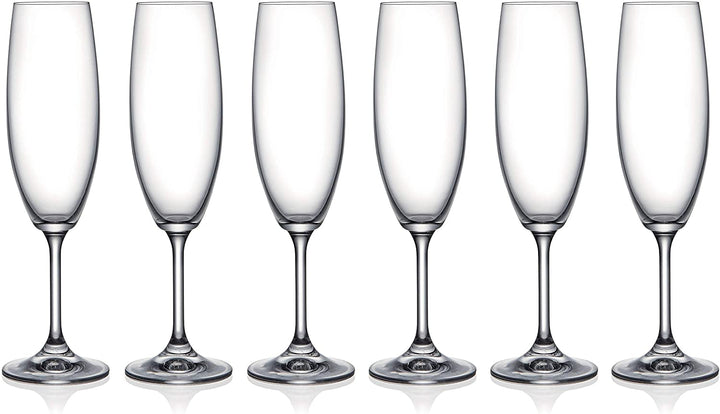 Gifts Inc European Set/6 Flute Glass 7 5 Oz 6