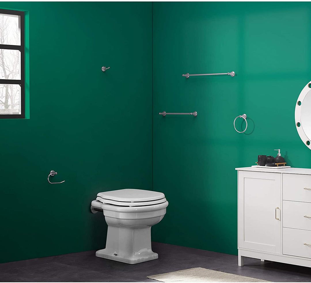 Chrome 5 Piece Bathroom Hardware Set 23 Modern