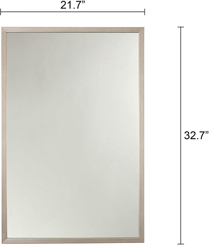 Silver Wall Mounted Accent Mirror Includes Hardware - Diamond Home USA