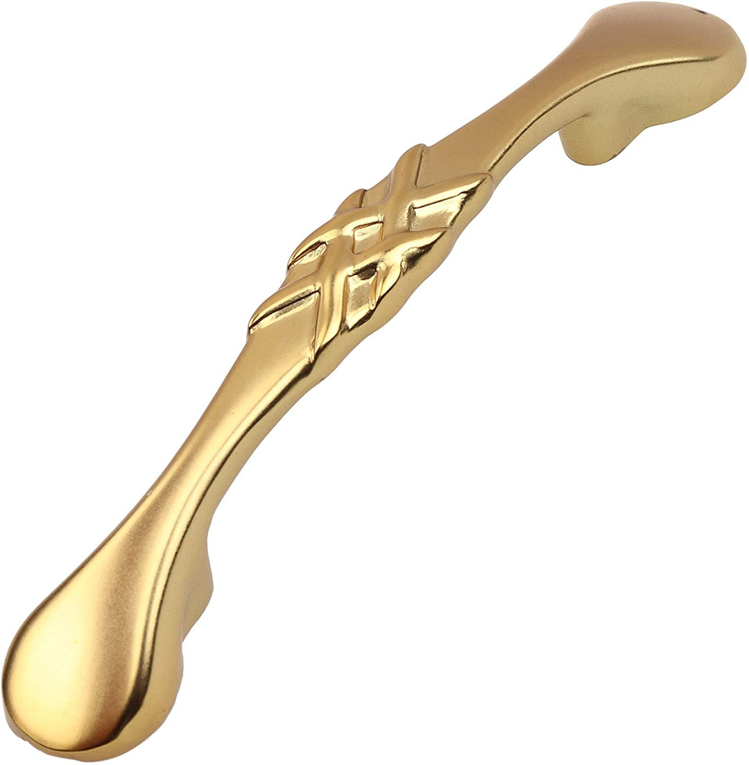 5 Pack 3 Center Brass Gold Braided Cabinet Pulls French