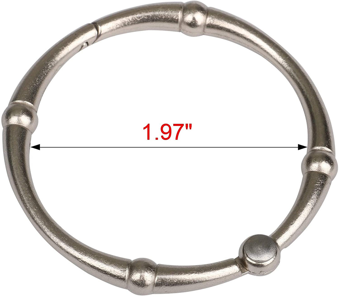 Shower Curtain Rings Rustproof Brushed Nickel Metal