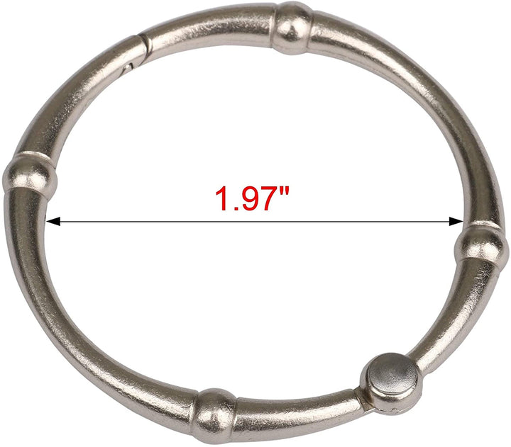 Shower Curtain Rings Rustproof Brushed Nickel Metal