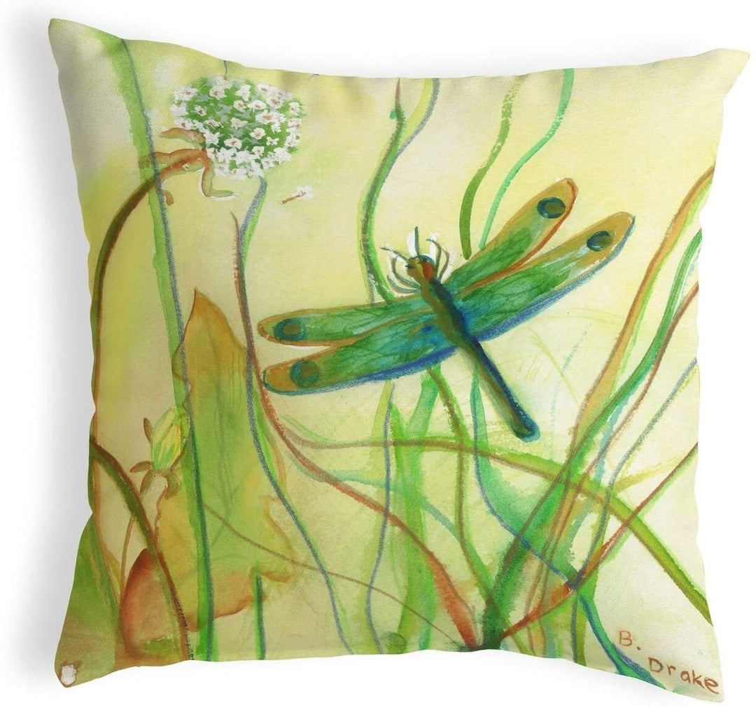 Dragonfly Small No Cord Pillow 12x12 Color Graphic