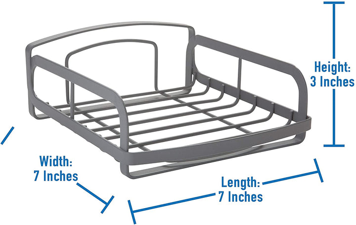 Kitchen Details Industrial Collection Napkin Holder 7 5"x 7 2"x 3" Grey Steel - Diamond Home USA