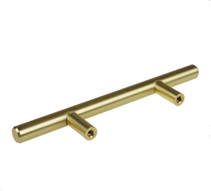 3 inch CC Solid Satin Gold Cabinet Bar Pulls (Pack 10) Metal Finish - Diamond Home USA