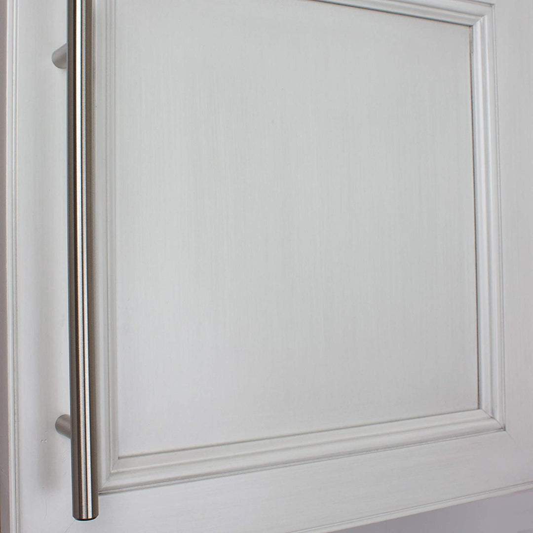 5 Pack 7 5/8 inch Center Solid Steel Cabinet Pull Modern Contemporary Metal Stainless Finish - Diamond Home USA