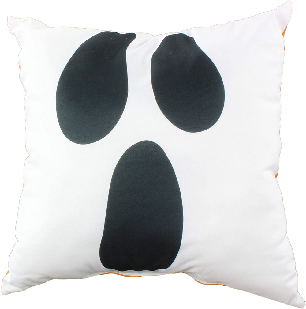 Jack o Lantern Ghost Pillow Color Graphic Novelty Polyester Single - Diamond Home USA