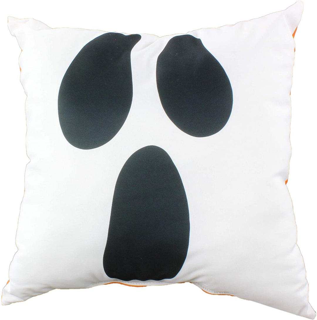Jack o Lantern Ghost Pillow Color Graphic Novelty Polyester Single - Diamond Home USA