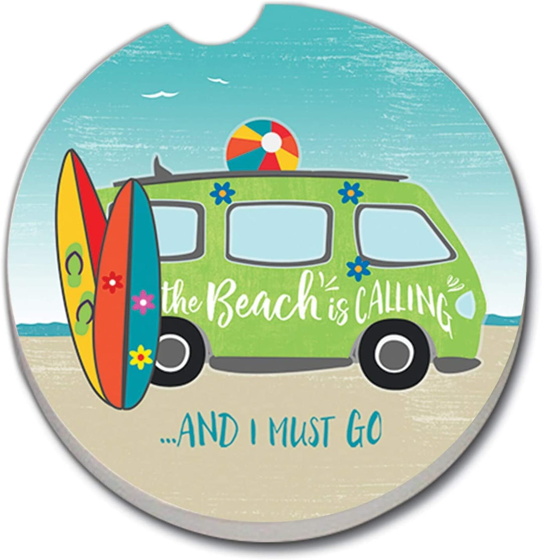 Car Coaster Beach Van Set 2 2 5
