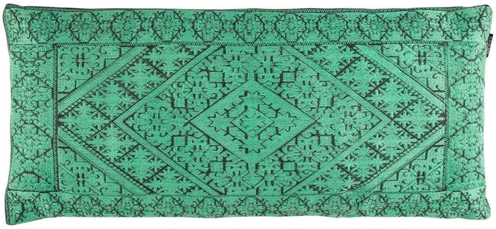 Boho Teal Green14 X 30 inch Decorative Pillow Blue Textured Casual Farmhouse Modern Contemporary Cotton Single Removable Cover