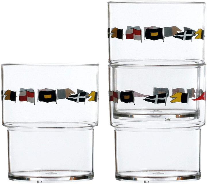 Stackable Glass Set 12 Clear