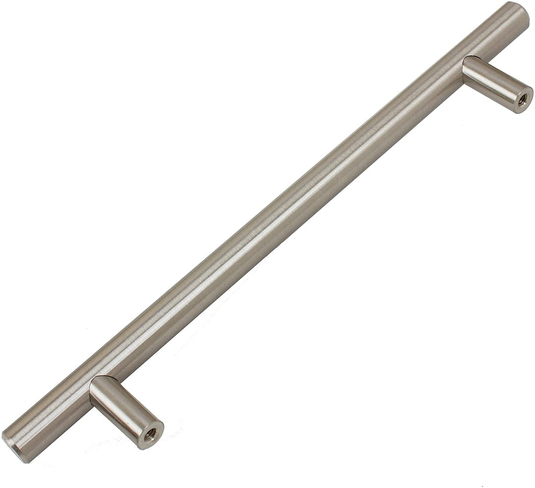 5 Pack 5 inch Center Solid Steel Cabinet Pull Modern Contemporary Metal Stainless Finish - Diamond Home USA