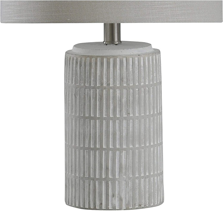 Distressed Gray White Table Lamp Light Beige Shade Grey Modern Contemporary - Diamond Home USA