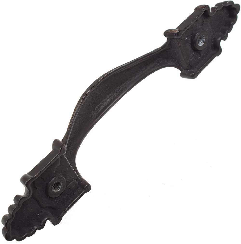 5 Pack 3 1/2 Center Oil Rubbed Bronze Rustic Cabinet Hardware Pulls Traditional Zinc - Diamond Home USA