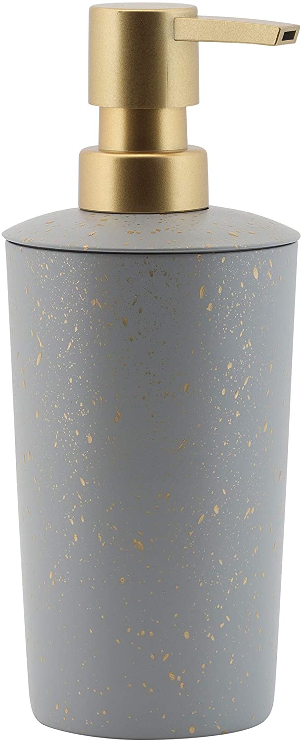 Modern Metal Soap Pump Grey 3 15" RDX 7" Solid Color