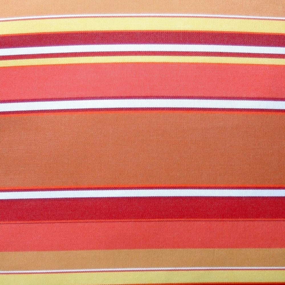Mango 12x20 Outdoor Pillow Orange Stripe Modern Contemporary Acrylic Single Removable Cover Uv Resistant
