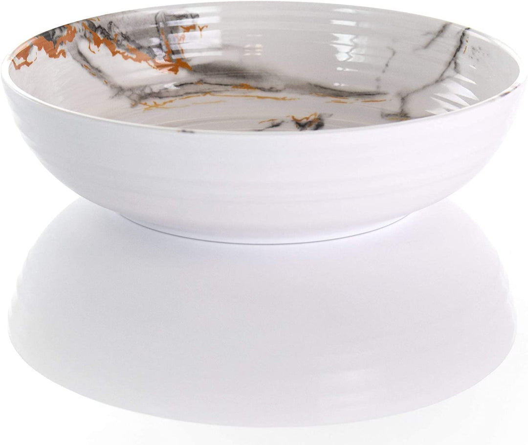 Fine Sculpture 12 Pc Lightweight Dinnerware Set White Textured Casual Round Piece Dishwasher Safe - Diamond Home USA