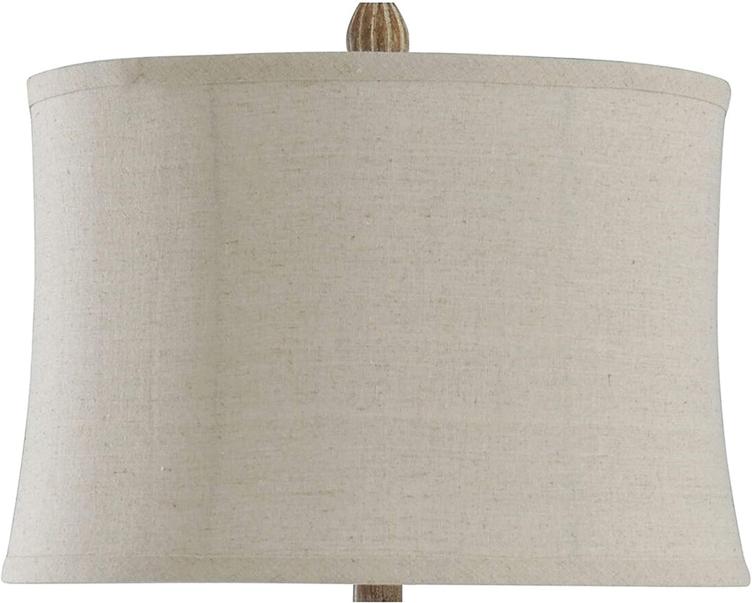 Poly Brown Black Tint Table Lamp Beige Shade Modern Contemporary - Diamond Home USA