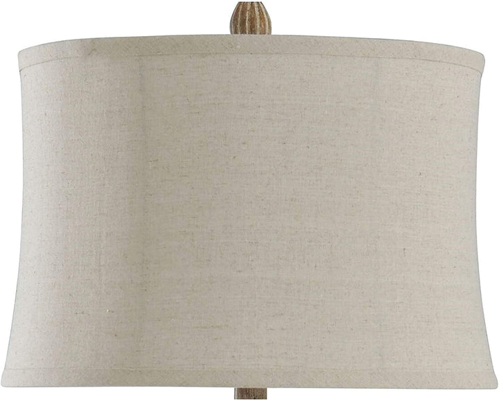 Poly Brown Black Tint Table Lamp Beige Shade Modern Contemporary - Diamond Home USA