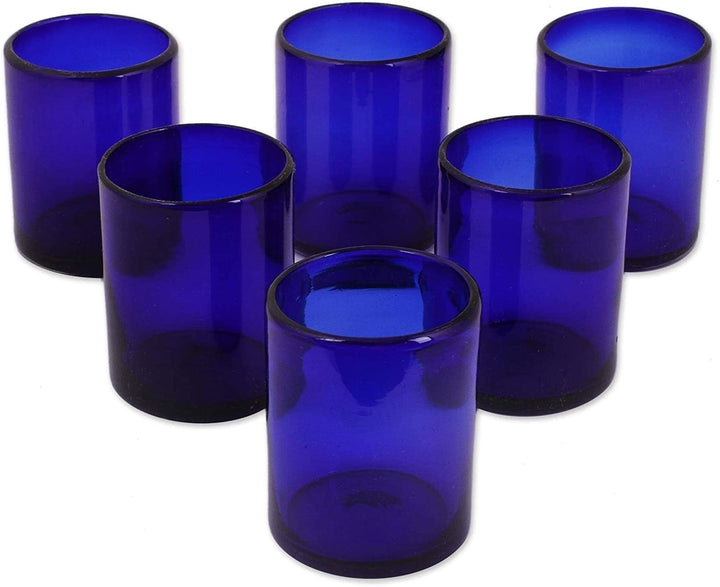 Handmade Blue Drinking es Set 6 (Mexico)
