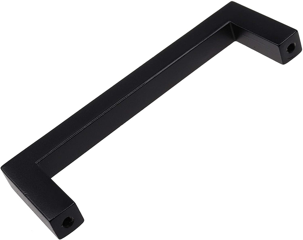 25 Pack 3 3/4 inch Center Solid Square Cabinet Pull Black Modern Contemporary Zinc Matte - Diamond Home USA