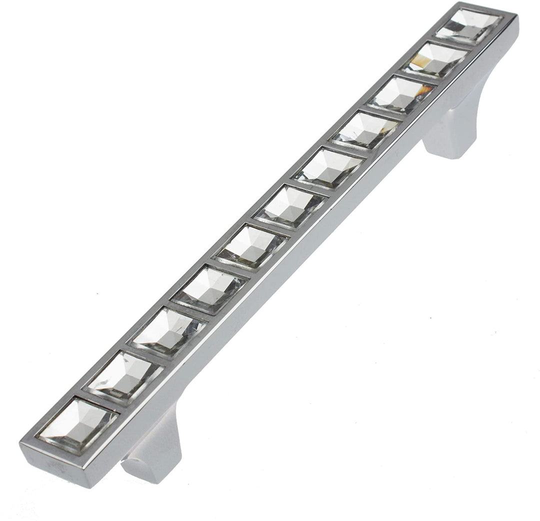 5 Pack 3 3/4 Center Small K9 Crystal Cabinet Pulls