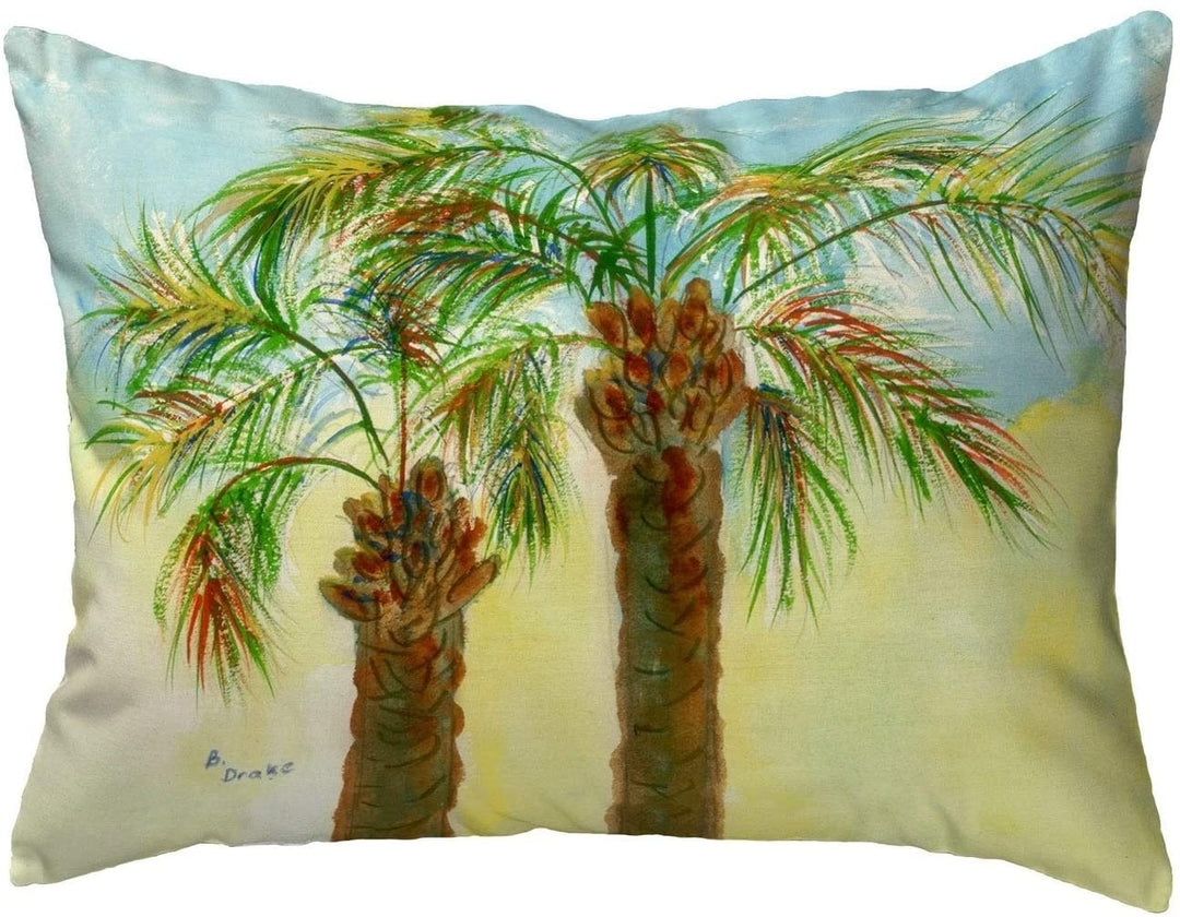 Palms Small No Cord Pillow 11x14 Color Graphic Nautical