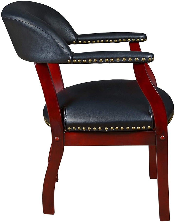 Captain Chair Black Wood - Diamond Home USA