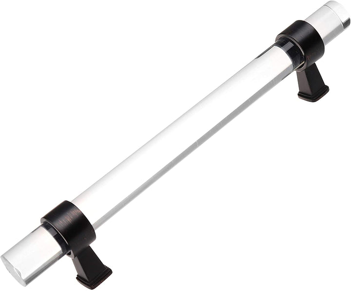 25 Pack 5 inch Center Acrylic Cabinet Pull Clear Modern
