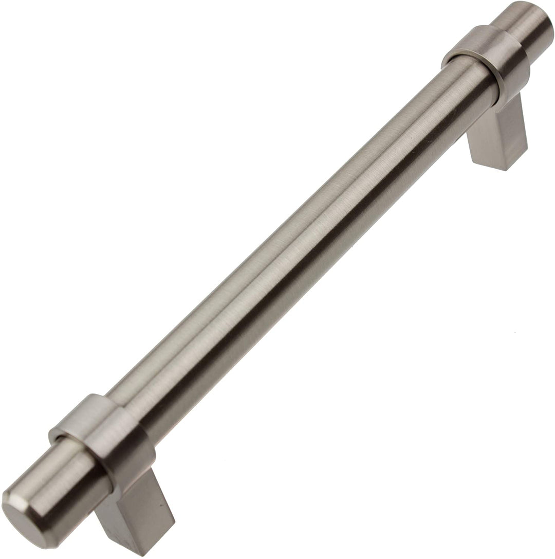 5 Pack 5 inch Center Solid Steel Euro Cabinet Pull Modern