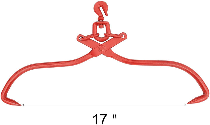 MISC Earth Worth Skidding Swivel Tongs Red 17" Steel