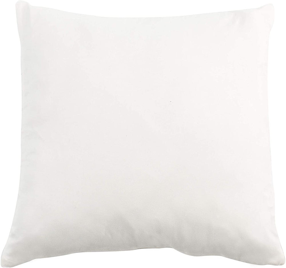 18" Pillow White Abstract Modern Contemporary Polyester Single - Diamond Home USA