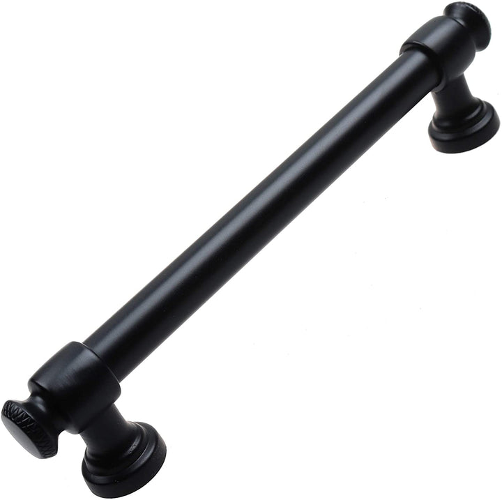 5 Pack 5 Center Matte Black Classic Euro Cabinet Pulls