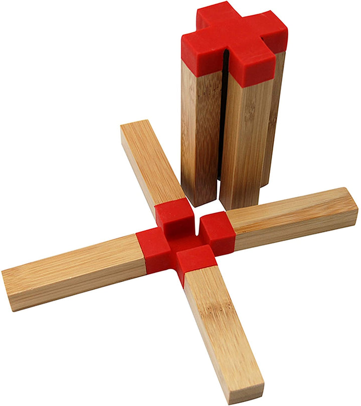 Tan Bamboo Trivet (Set 2) Brown
