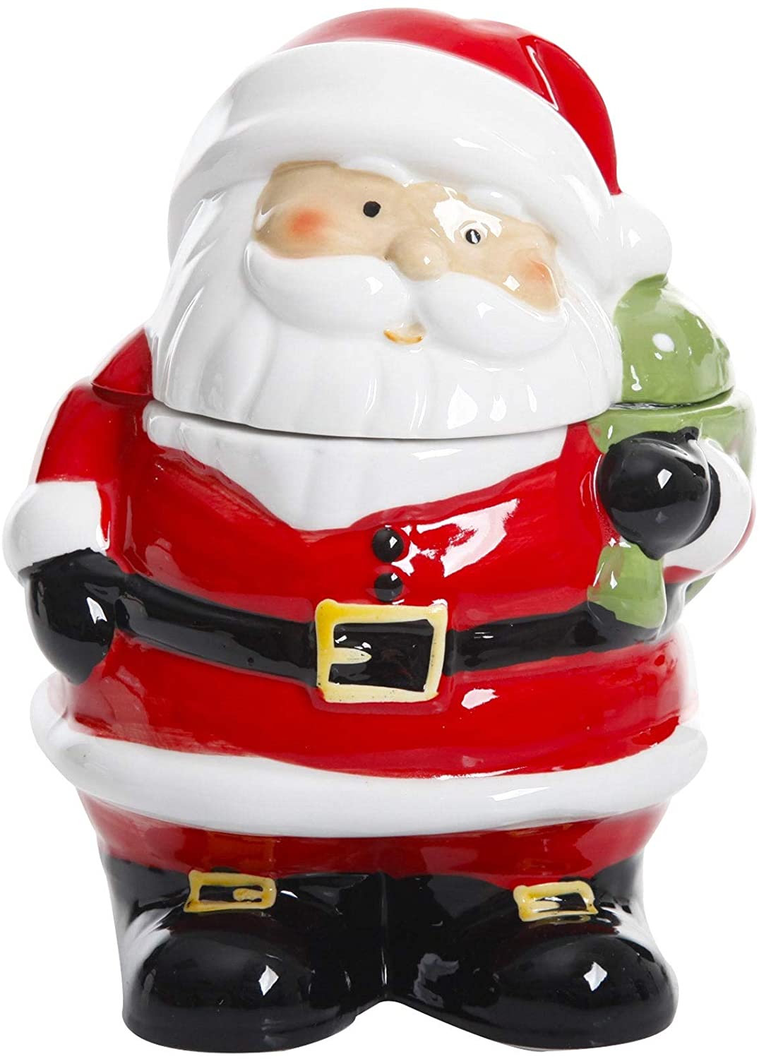 7 5 Inch Santa Holiday Cookie Jar Color Coastal