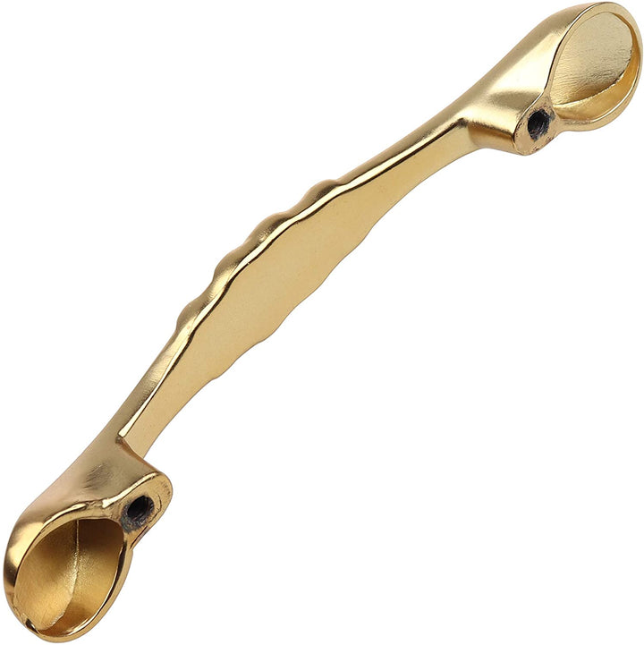 5 Pack 3 Center Brass Gold Braided Cabinet Pulls French Country Zinc Finish - Diamond Home USA