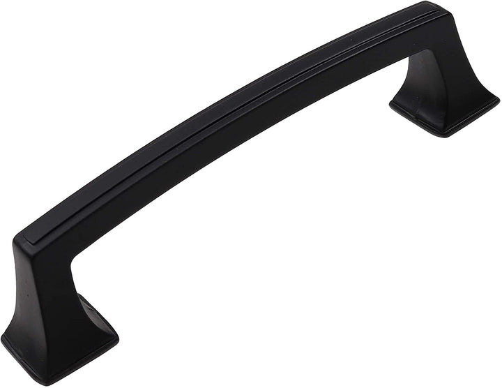 10 Pack 3 3/4 inch Center Classic Base Cabinet Pull Black