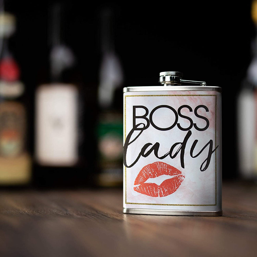 Boss Lady Stainless Steel 8 Oz Flask Color