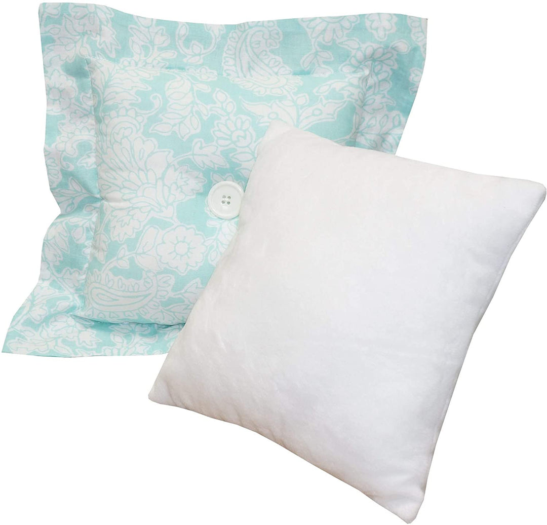 Sweet Simple Aqua/Blue Decor Pillows Blue Color White