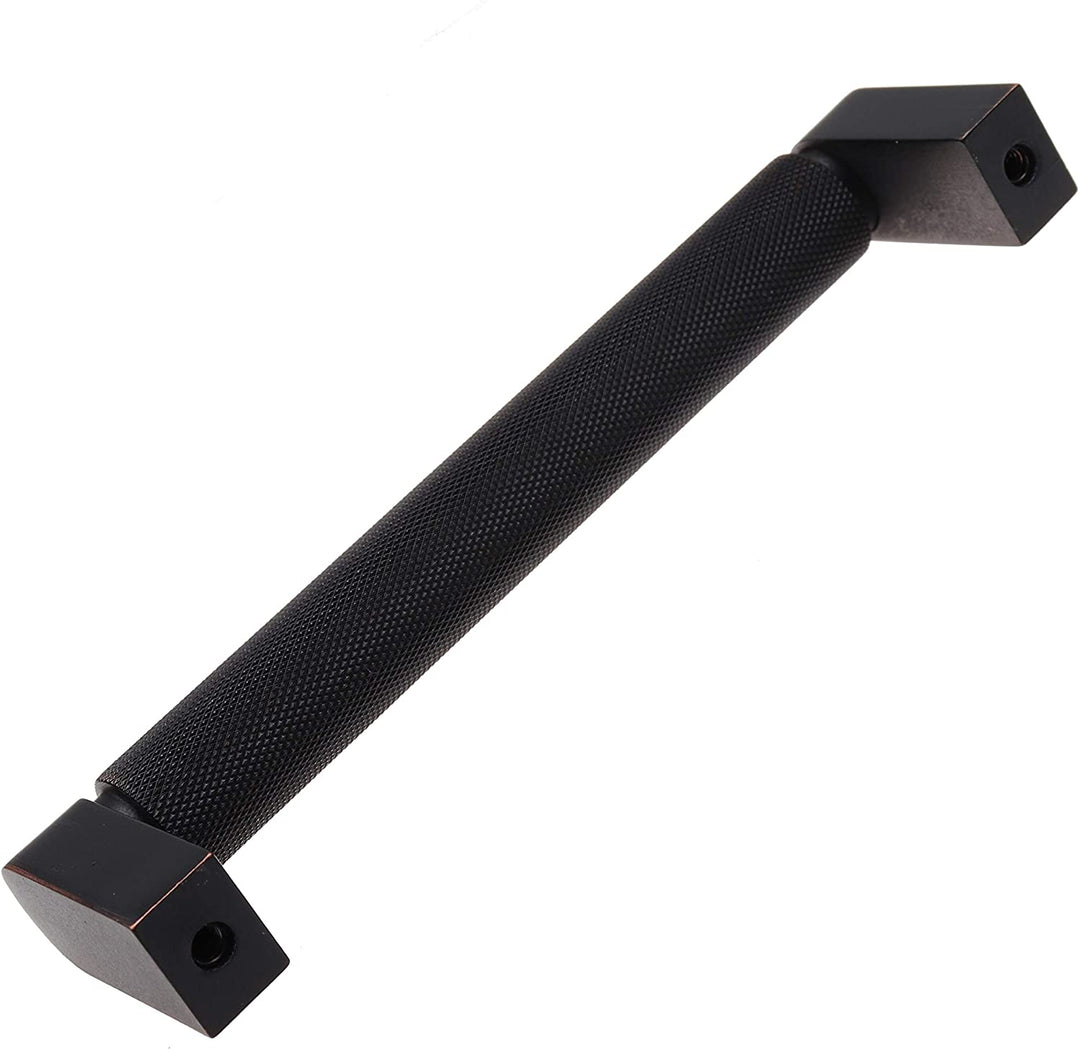 10 Pack 5 inch Center Solid Bar Pull Brown Modern Contemporary Metal Oil Rubbed