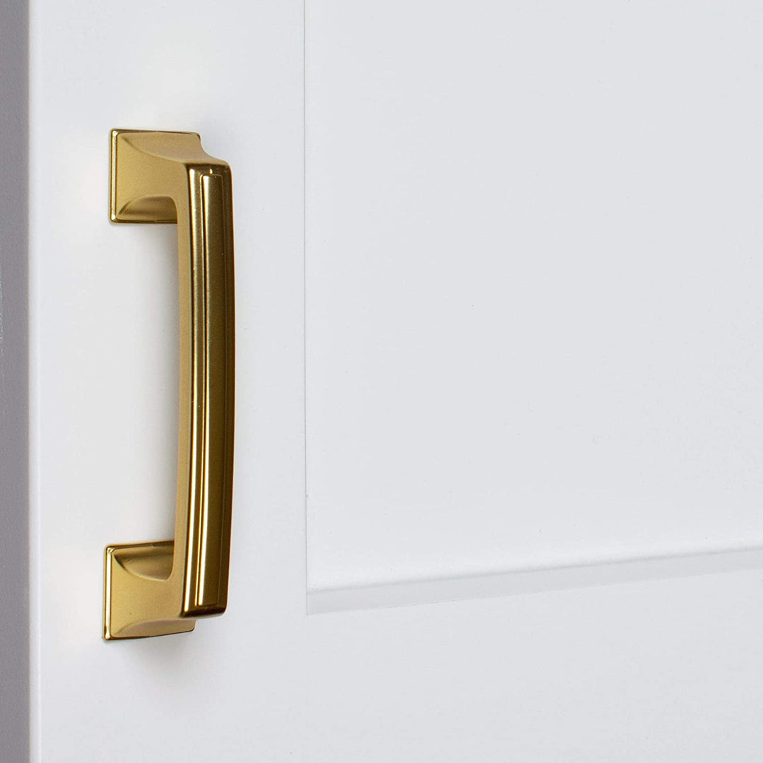 3 Center Gold Base Cabinet Pulls (25 Pack) Brass Industrial Zinc Finish - Diamond Home USA