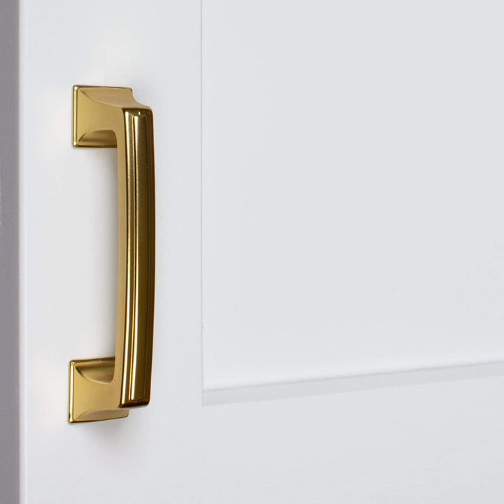 3 Center Gold Base Cabinet Pulls (25 Pack) Brass Industrial Zinc Finish - Diamond Home USA