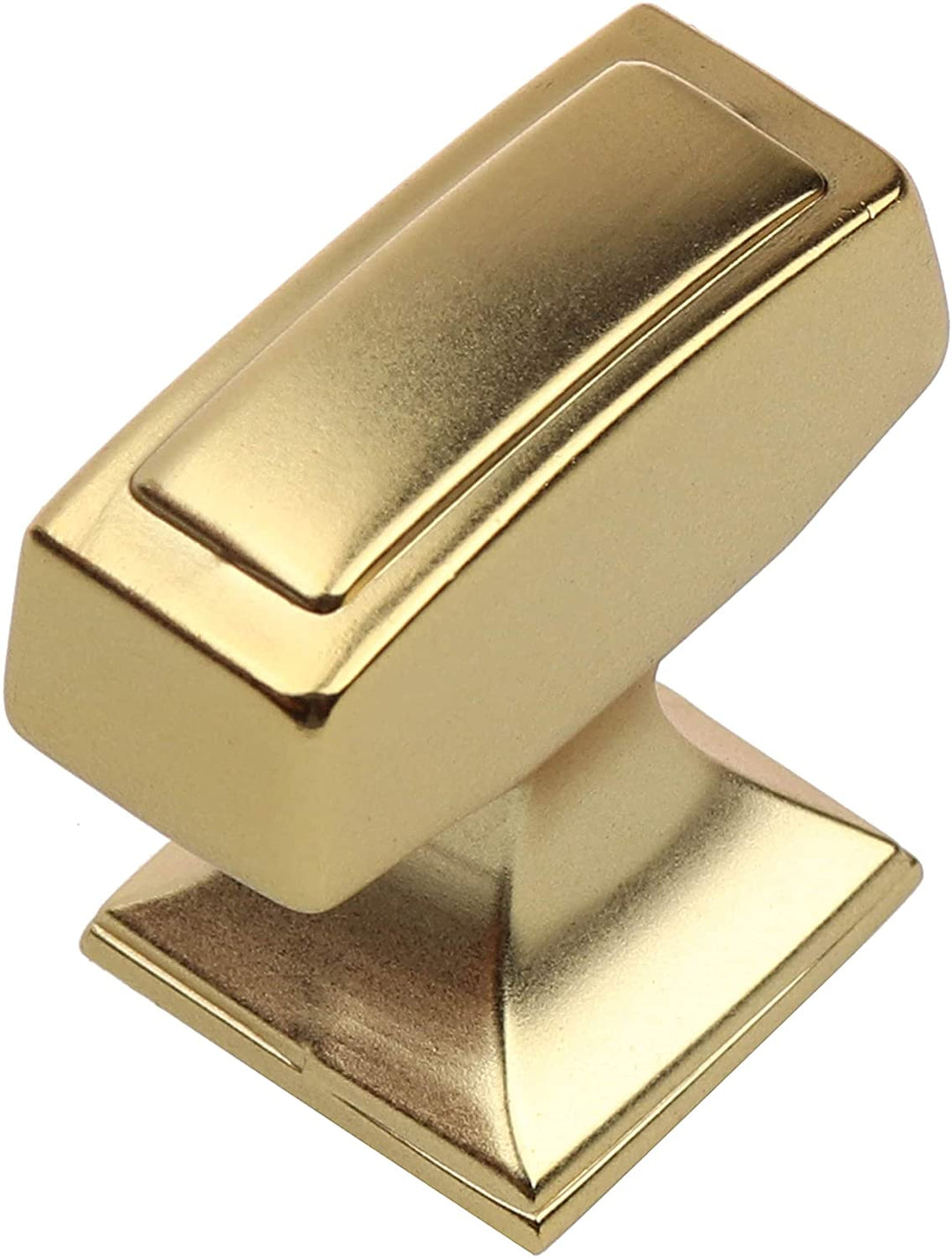 25 pk 1 1/8 X 1/2 Gold Transitional Cabinet Knobs Brass