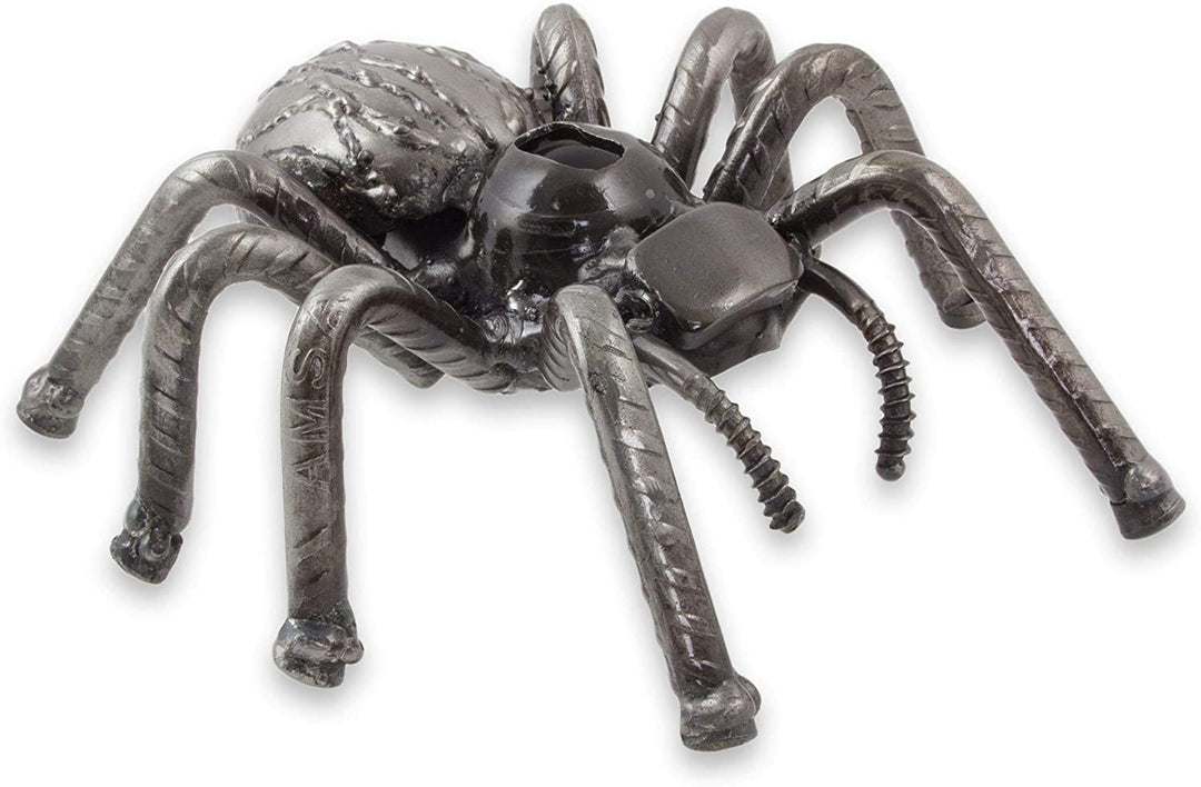 Handmade Upcycled Metal Sculpture 'Rustic Tarantula'
