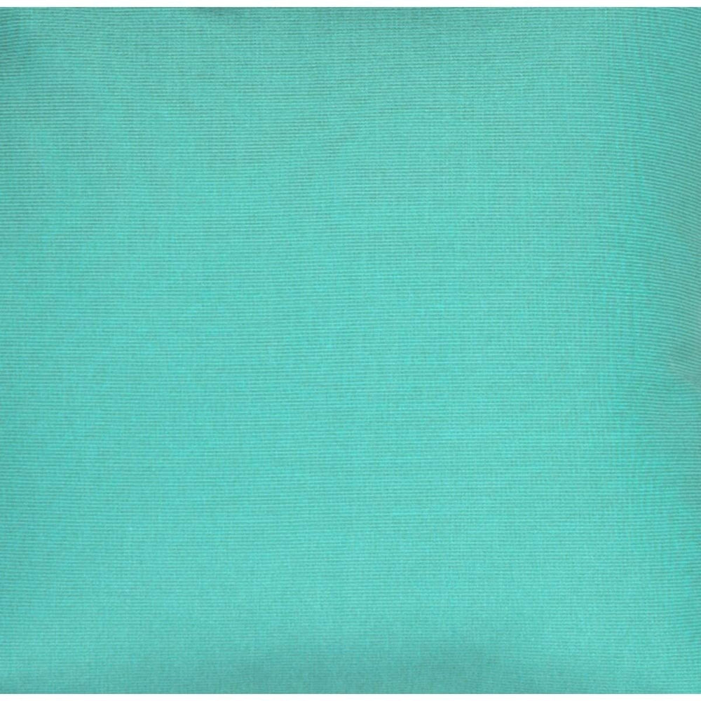 Pillow Decor Aruba Turquoise Blue 20x20 Outdoor Modern Contemporary Single Removable Cover Uv Resistant