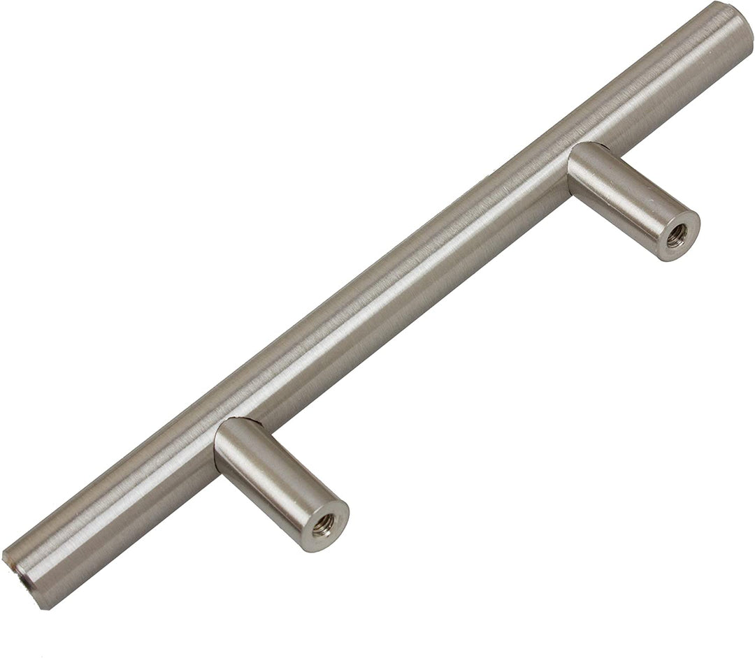 5 Pack 3 inch Center Solid Steel Cabinet Pull Brown Modern Contemporary Metal Stainless Finish - Diamond Home USA