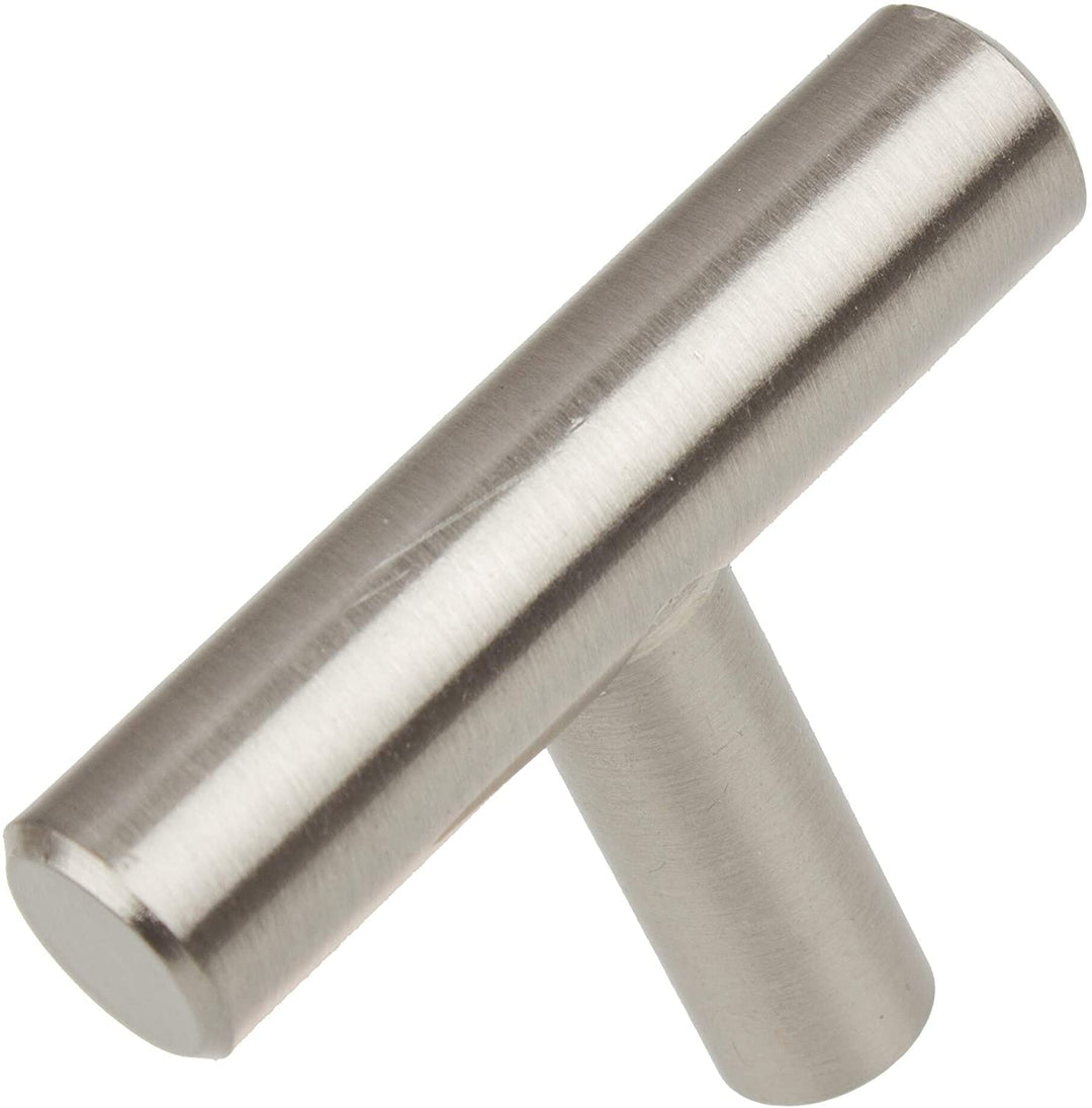 2 inch Stainless Steel Cabinet T Knob (Pack 25) Modern